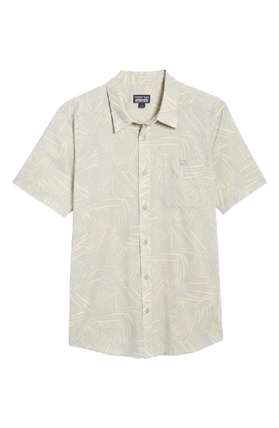 Shop Patagonia Go To Regular Fit Short Sleeve Shirt In Rain Fern Grey