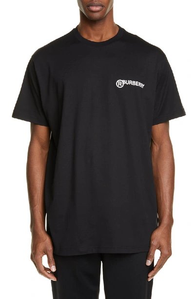 Burberry Trademark Logo T-shirt In Black | ModeSens
