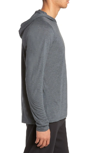 Shop Adidas Originals Technical Pullover Hoodie In Dark Grey Heather