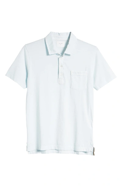 Shop Billy Reid Pensacola Slim Fit Garment Dye Polo In Sky Blue
