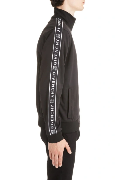 Shop Givenchy Logo Tape Track Jacket In Black