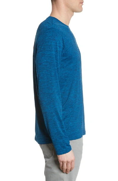 Shop Patagonia Capilene Cool Daily Long Sleeve T-shirt In Big Sur Blue Crossdye