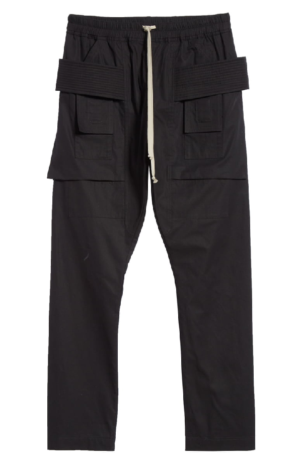 Rick Owens Drkshdw Creatch Ripstop Cargo Pants In Black | ModeSens