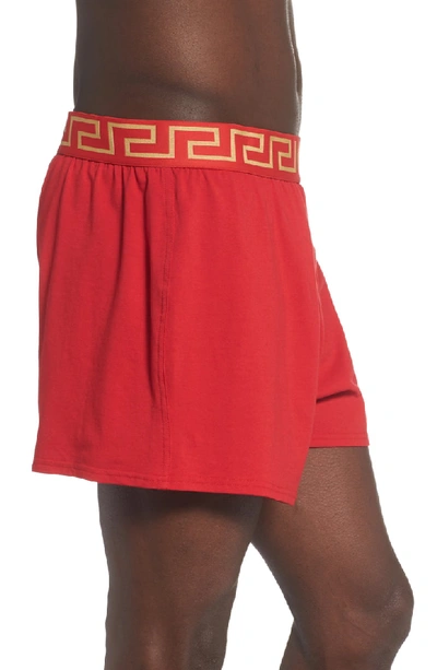 Shop Versace Intimo Uomo Boxers In Red/ Gold