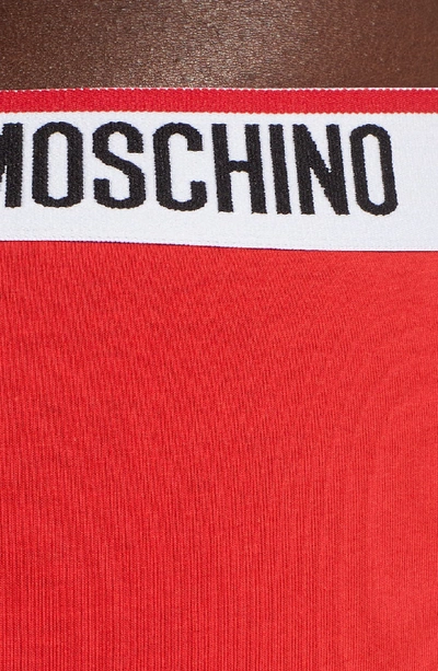 Shop Moschino Briefs In Red