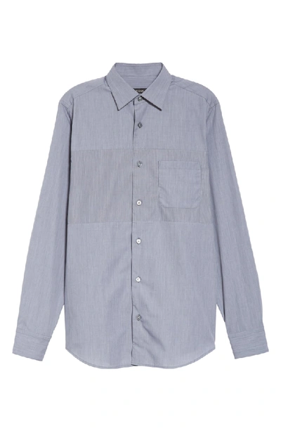 Shop Z Zegna Extra Slim Fit Solid Shirt In Charcoal
