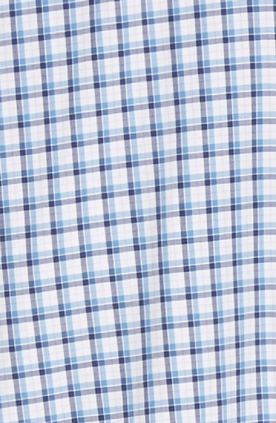Shop Peter Millar Crown Regular Fit Check Sport Shirt In Iberian Blue