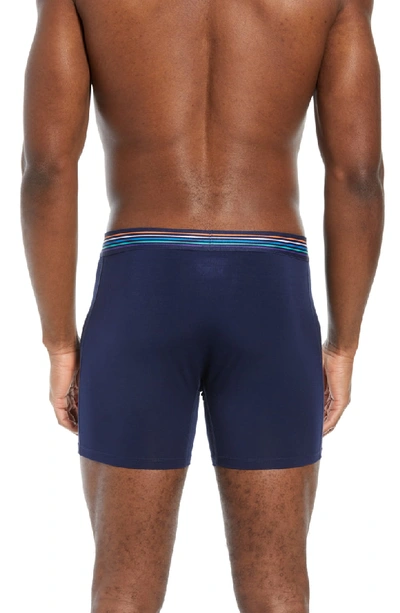 Shop Saxx Ultra 3-pack Boxer Briefs In Blue/ Navy/ Red