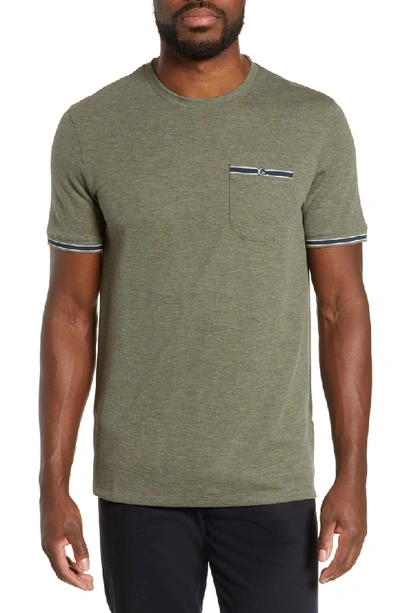 Shop Ted Baker Khaos Slim Fit T-shirt In Khaki