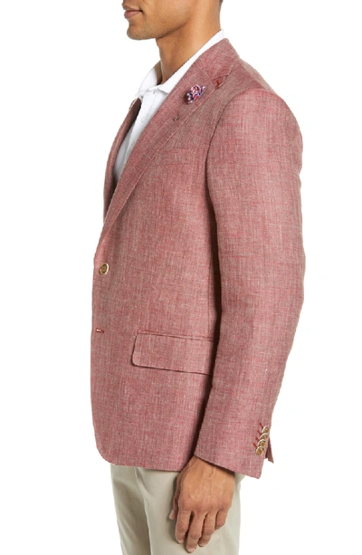 Shop Robert Graham Leland Regular Fit Linen & Cotton Sport Coat In Red