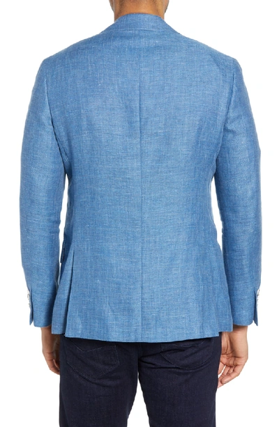 Shop Robert Graham Leland Regular Fit Linen & Cotton Sport Coat In Blue