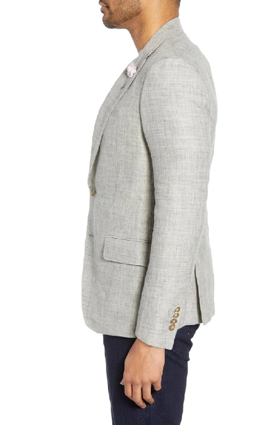 Shop Robert Graham Leland Regular Fit Linen & Cotton Sport Coat In Grey