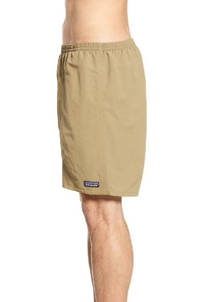 Shop Patagonia Baggies 7-inch Swim Trunks In Ash Tan