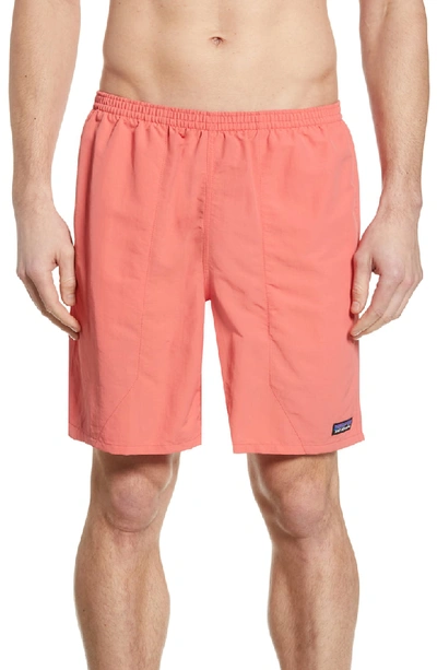Shop Patagonia Baggies 7-inch Swim Trunks In Spiced Coral