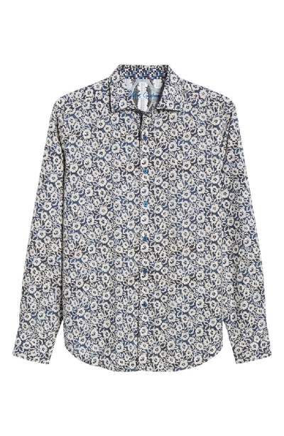 Shop Robert Graham Hallock Classic Fit Sport Shirt In Blue