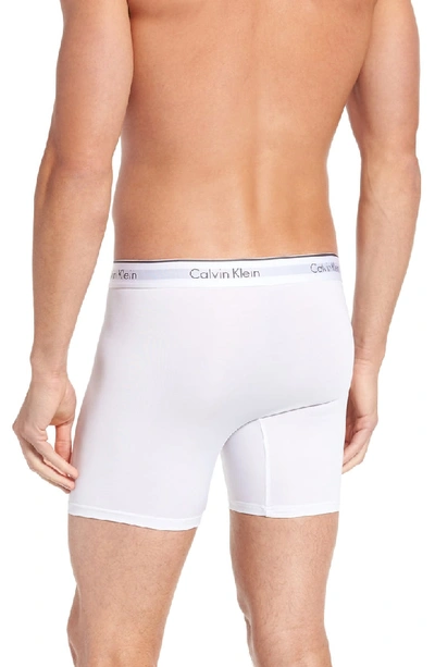 Shop Calvin Klein 3-pack Micro Stretch Boxer Briefs In White