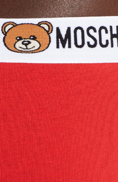 Shop Moschino Underbear Briefs In Red