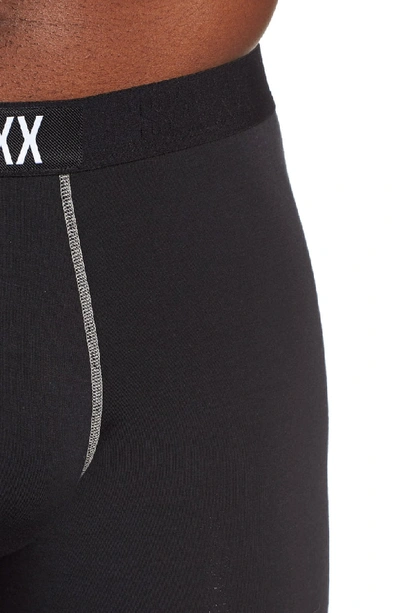 Shop Saxx 'vibe' Stretch Boxer Briefs In Black