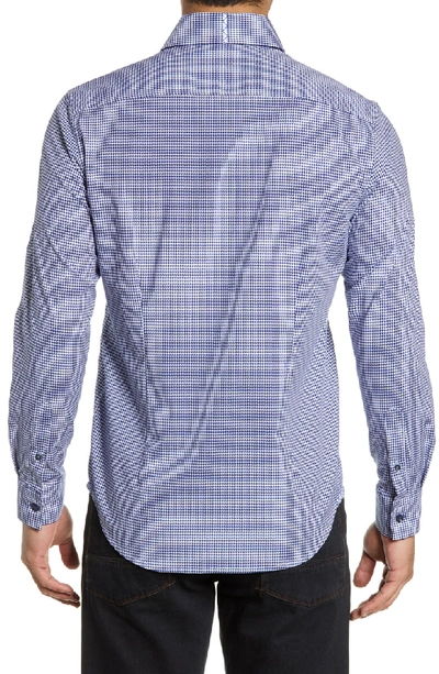 Shop Robert Graham Alabaster Tailored Fit Sport Shirt In Navy