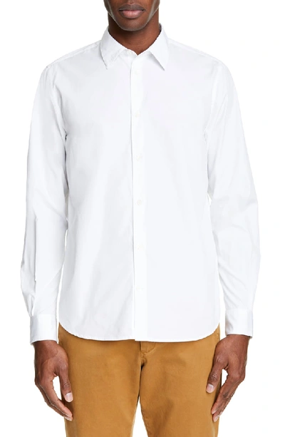 Shop Norse Projects Hans Poplin Shirt In White