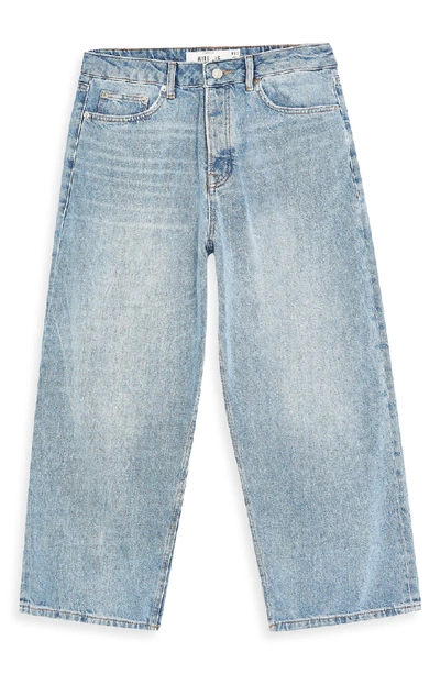 Shop Topman Cropped Skinny Fit Jeans In Blue