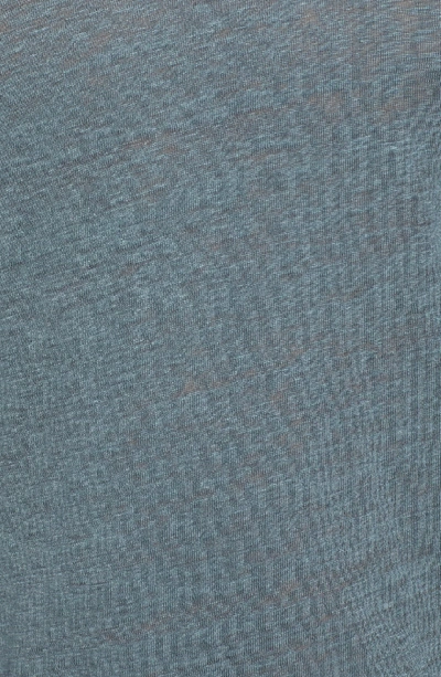 Shop Club Monaco Long Sleeve Linen T-shirt In Scout Blue