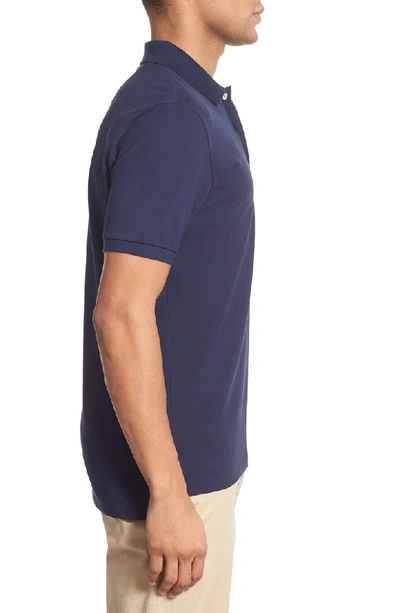 Shop Southern Tide Skipjack Micro Pique Stretch Cotton Polo In True Navy