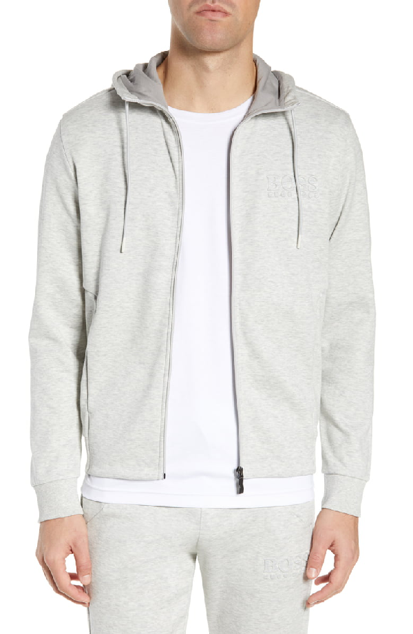 hugo boss saggy hoodie grey