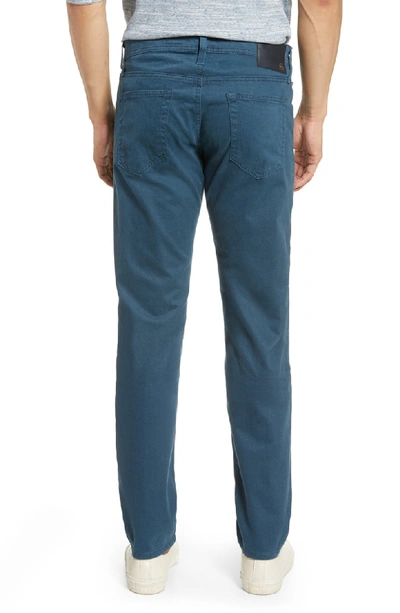 Shop Ag Tellis Herringbone Slim Fit Pants In Oxford Blue
