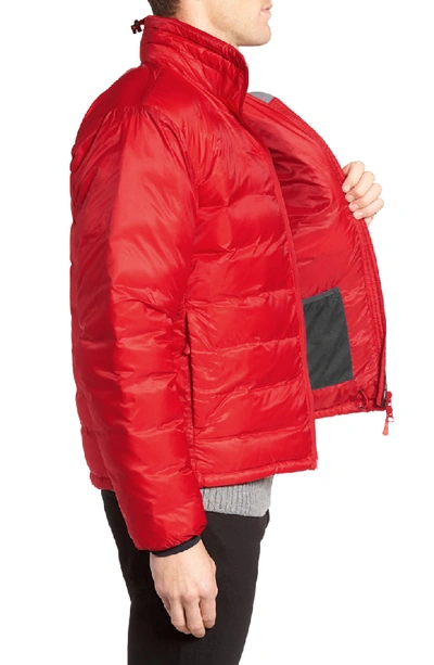 Canada Goose 'lodge' Slim Fit Packable Windproof 750 Down Fill Jacket In  Red/ Black | ModeSens