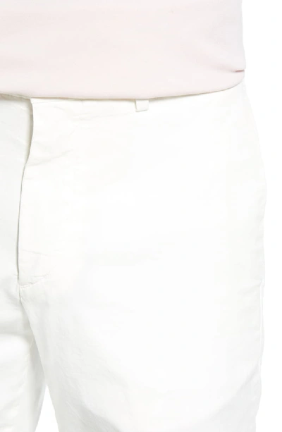 Shop Theory Zaine Patton Regular Fit Shorts In White