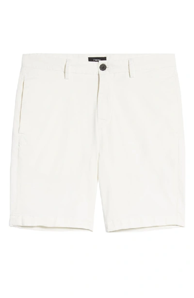 Shop Theory Zaine Patton Regular Fit Shorts In White