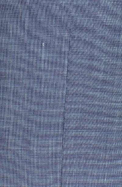 Shop Ermenegildo Zegna Trofeo Classic Fit Solid Wool Blend Suit In Blue