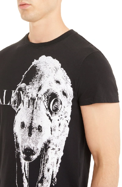 Shop Valentino Animal Print T-shirt In Nero