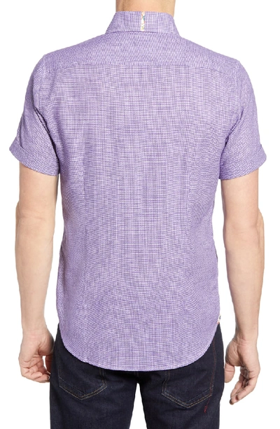 Shop Robert Graham Liam Tailored Fit Sport Shirt In Purple