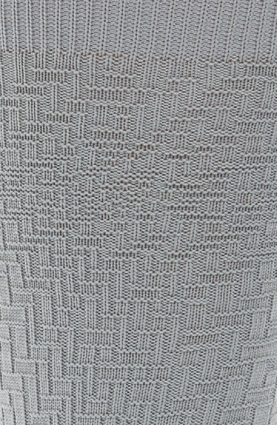 Shop Cole Haan Distorted Texture Crew Socks In Light Grey