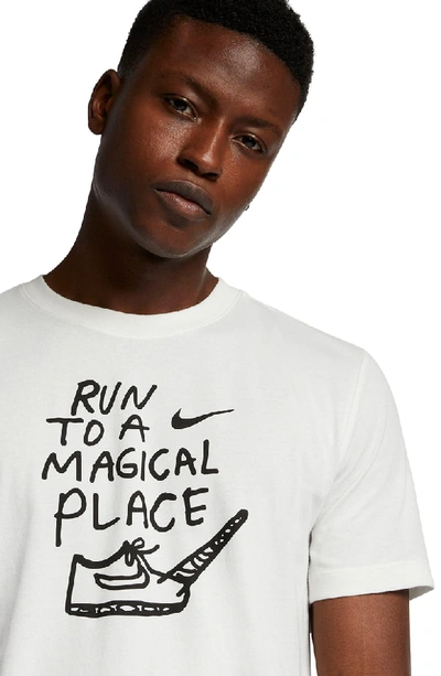 Nike Dry Magical Place T-shirt In Ivory | ModeSens