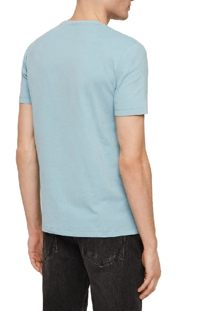 Shop Allsaints Brace Tonic Slim Fit Crewneck T-shirt In Arbour Blue