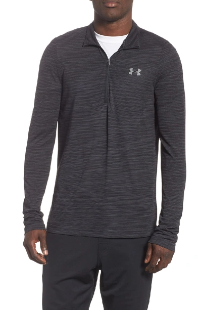 Shop Under Armour Siphon Regular Fit Half-zip Pullover In Black