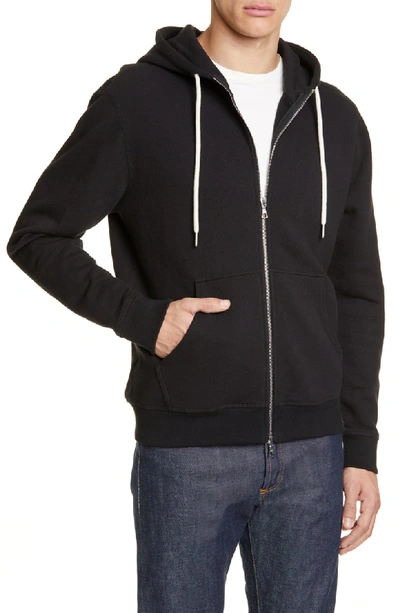 Shop John Elliott Flash 2 Relaxed Fit Zip Hoodie In Black