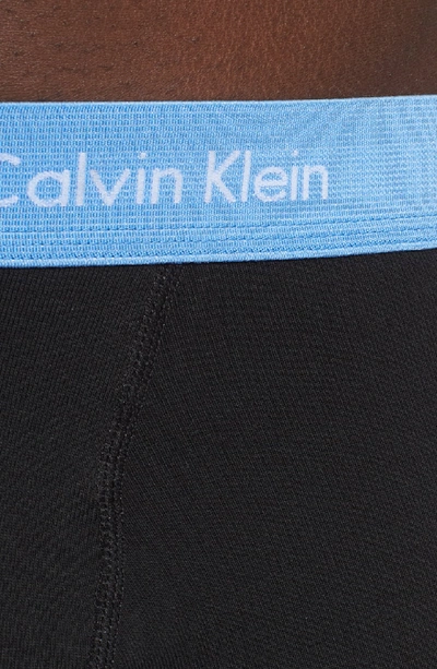 Shop Calvin Klein 3-pack Boxer Briefs In Black/ Grey Sky