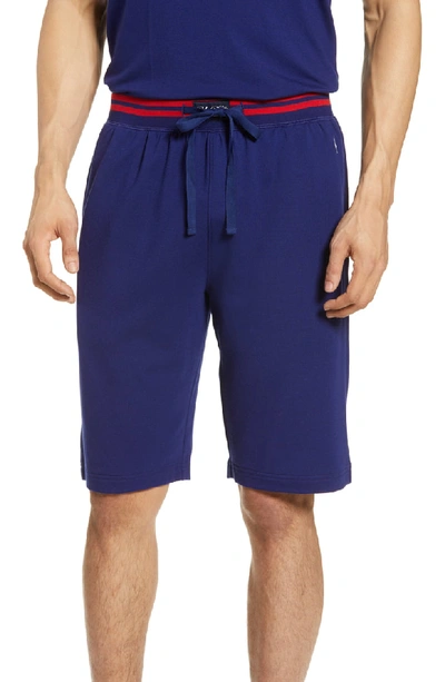 Shop Polo Ralph Lauren Terry Cloth Lounge Shorts In Fall Royal