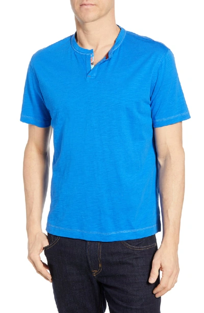 Shop Robert Graham Greco Classic Fit Henley In Cobalt