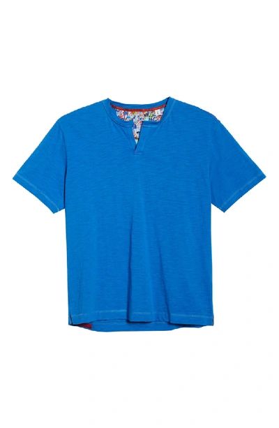 Shop Robert Graham Greco Classic Fit Henley In Cobalt