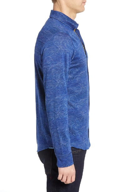 Shop Robert Graham Agoda Classic Fit Sport Shirt In Blue
