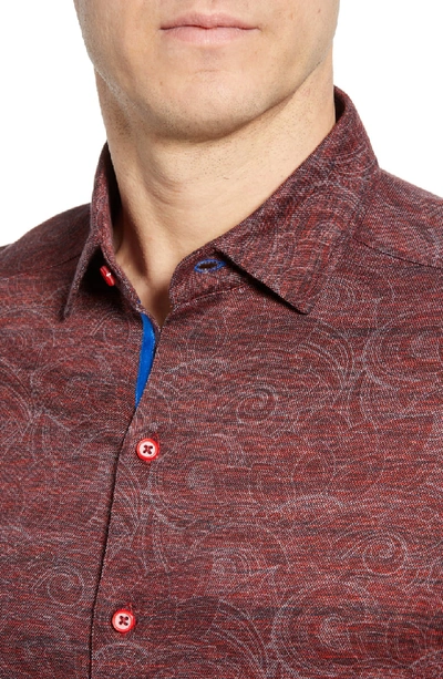 Shop Robert Graham Agoda Classic Fit Sport Shirt In Red