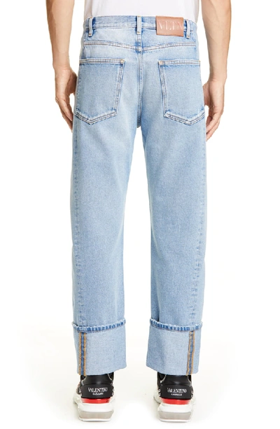 Shop Valentino Slim Fit Jeans In Blue