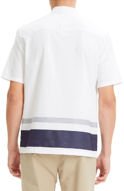 Shop Theory Bruner Slim Fit Sport Shirt In Eclipse Stripe