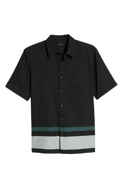 Shop Theory Bruner Slim Fit Shirt In Marsh Stripe