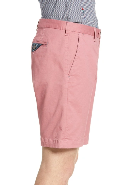 Shop Ted Baker Selshor Slim Chino Shorts In Xmid Pink